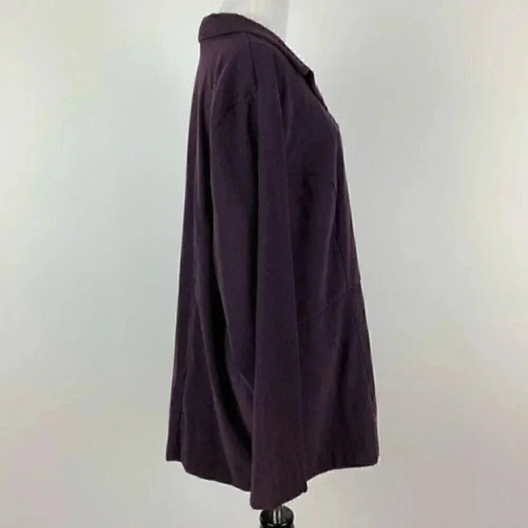 Fashion bug blazer 22/24 purple faux suede jacket - Picture 5 of 11